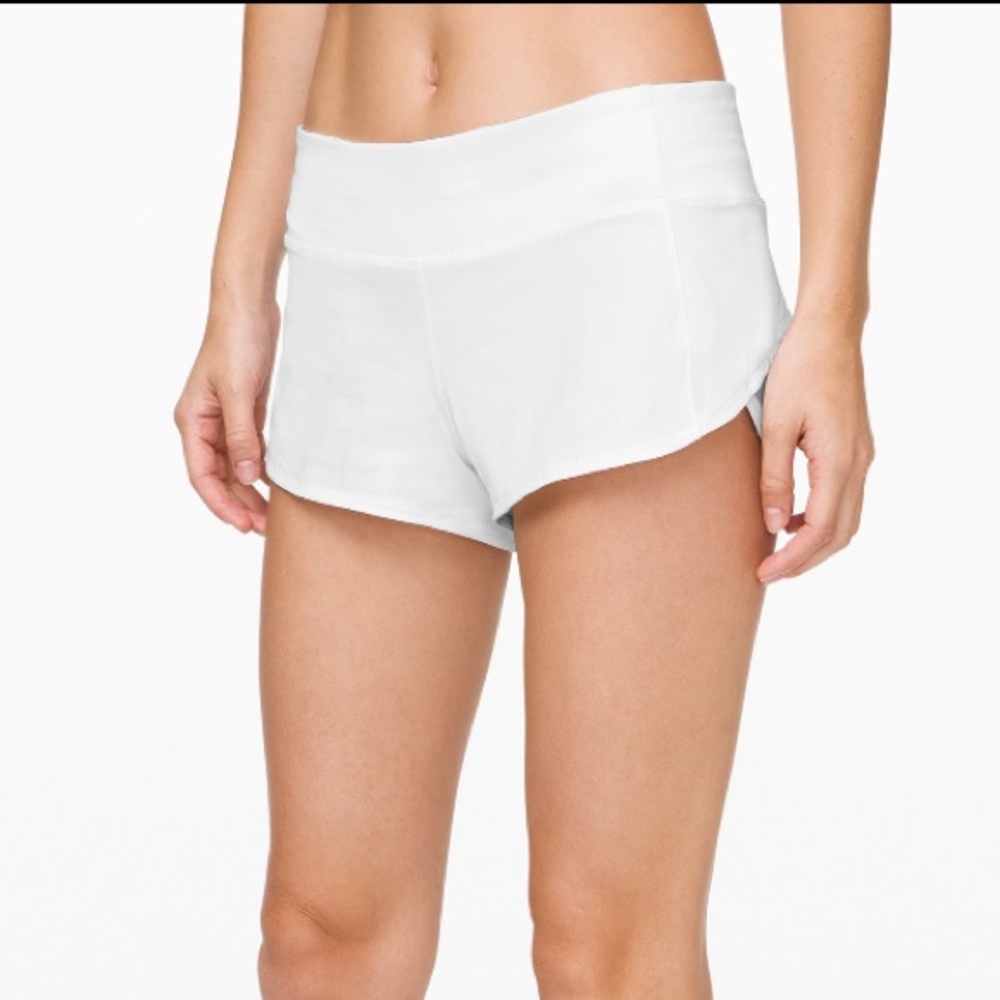 White lululemon shorts